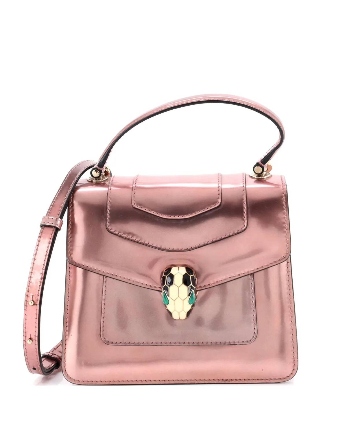 Pre-Owned Bvlgari Small Serpenti Top Handle Bag Patent by BVLGARI