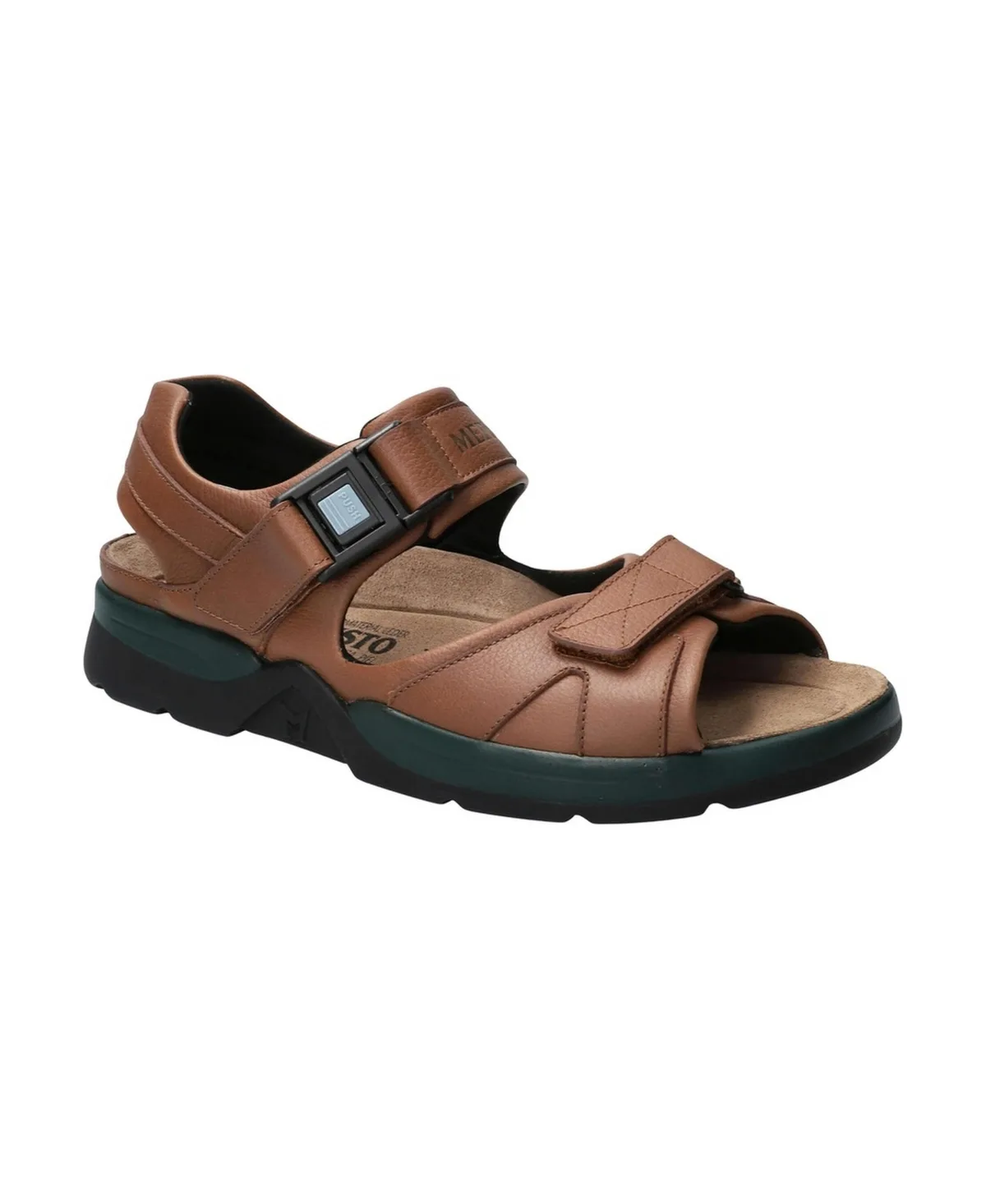 Shark Fit Leather Open-Toe Sandals by Mephisto