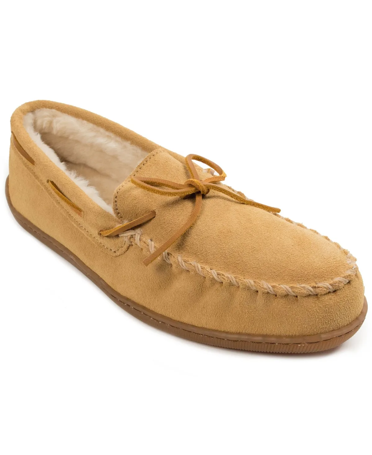 Pile Lined Hardsole Slippers by Minnetonka