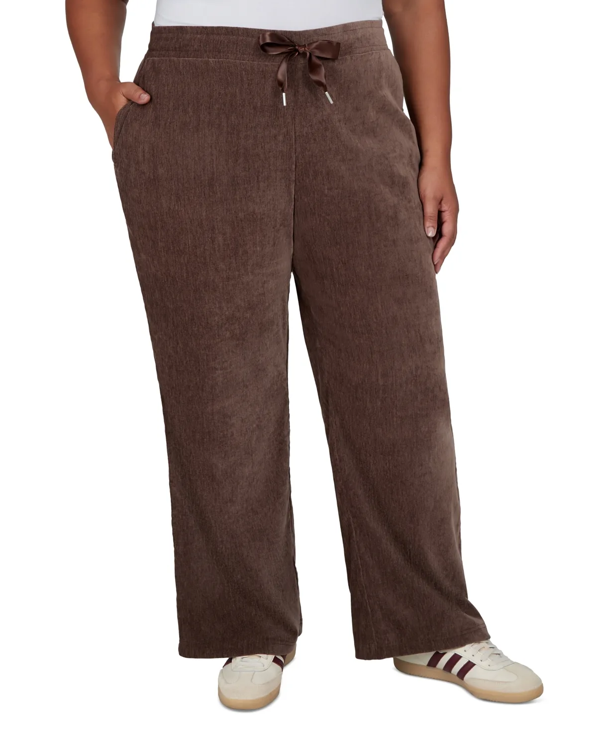 Corduroy Wide-Leg Pull-On Pants by Ruby Rd