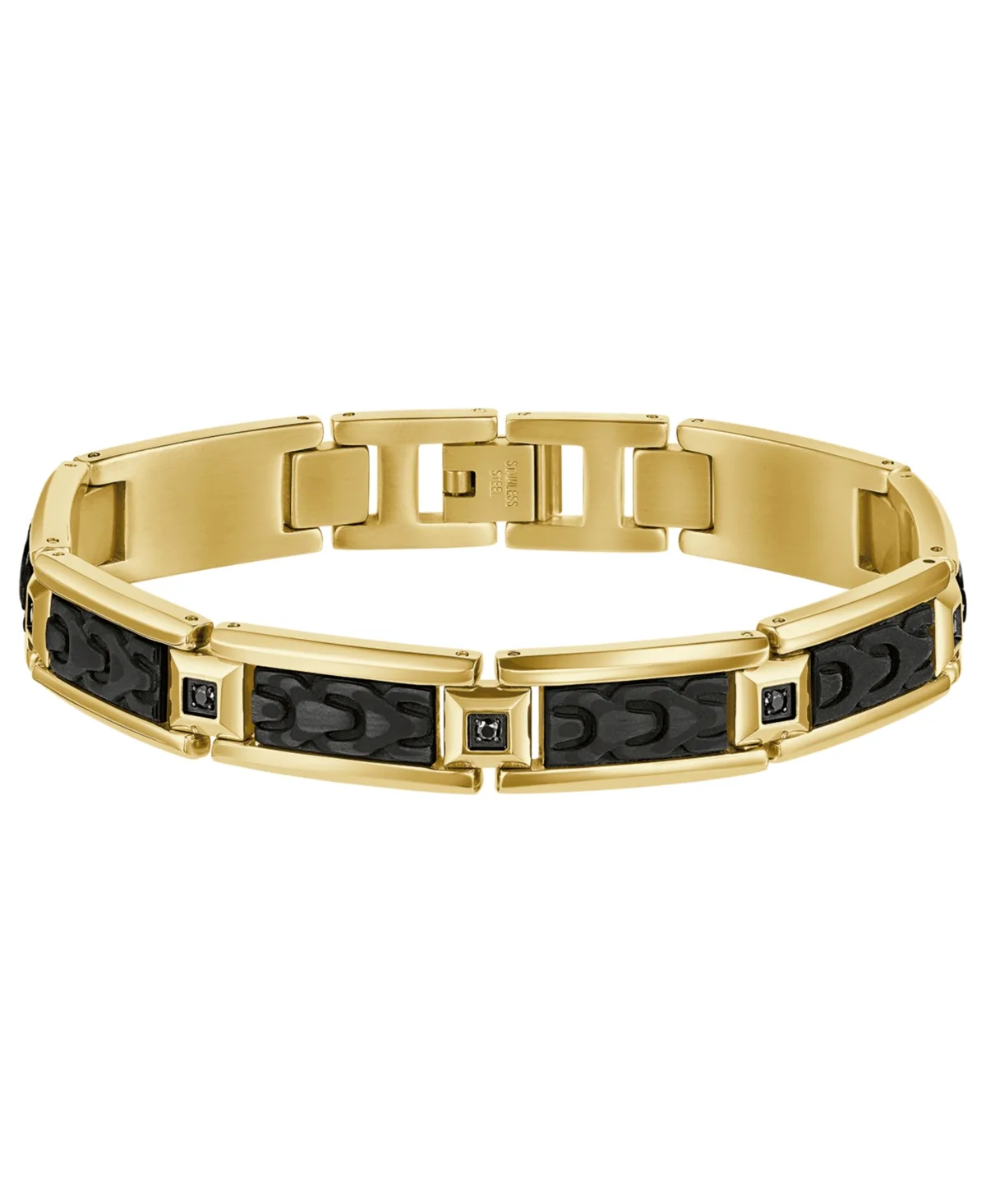 Spinel Gold-Plated Link Bracelet by Bulova