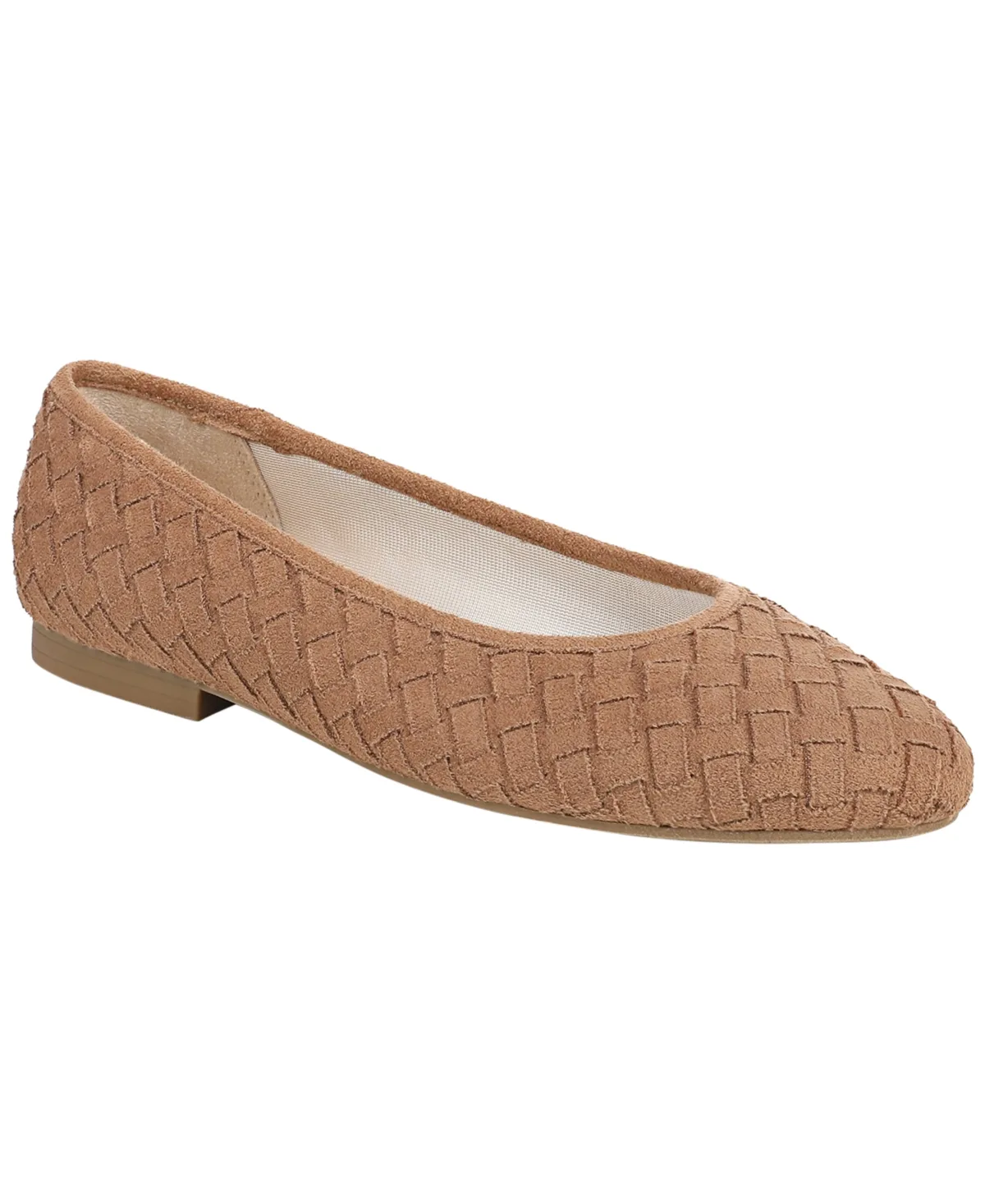 Amelia Slip-On Ballet Flats - Camel Woven Microfiber by LifeStride