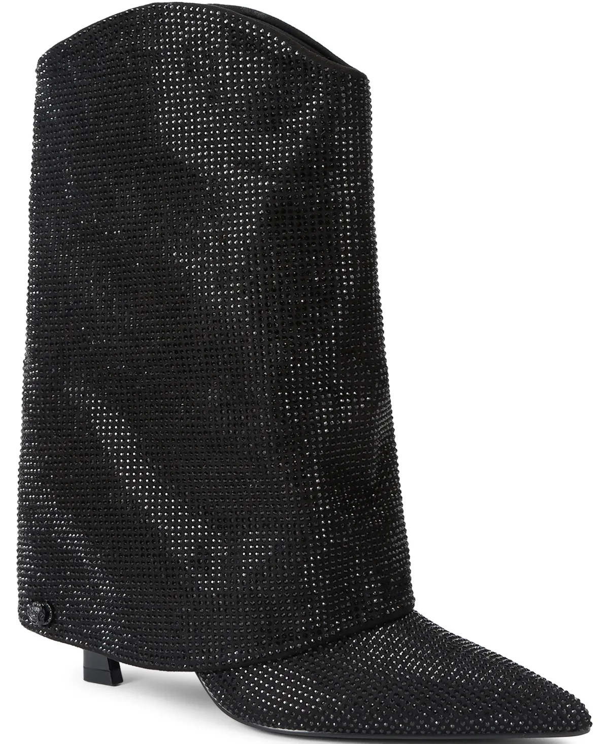 London Annabel Kitten Heel Pointed Toe Gaiter Boots by Kurt Geiger
