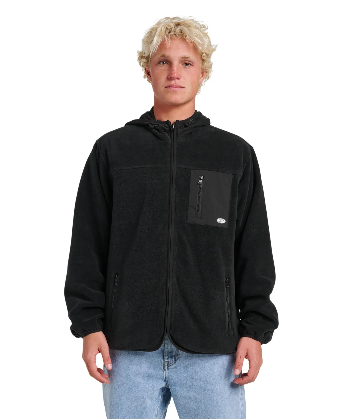 Reversible Full-Zip Fleece Hoodie by Quiksilver