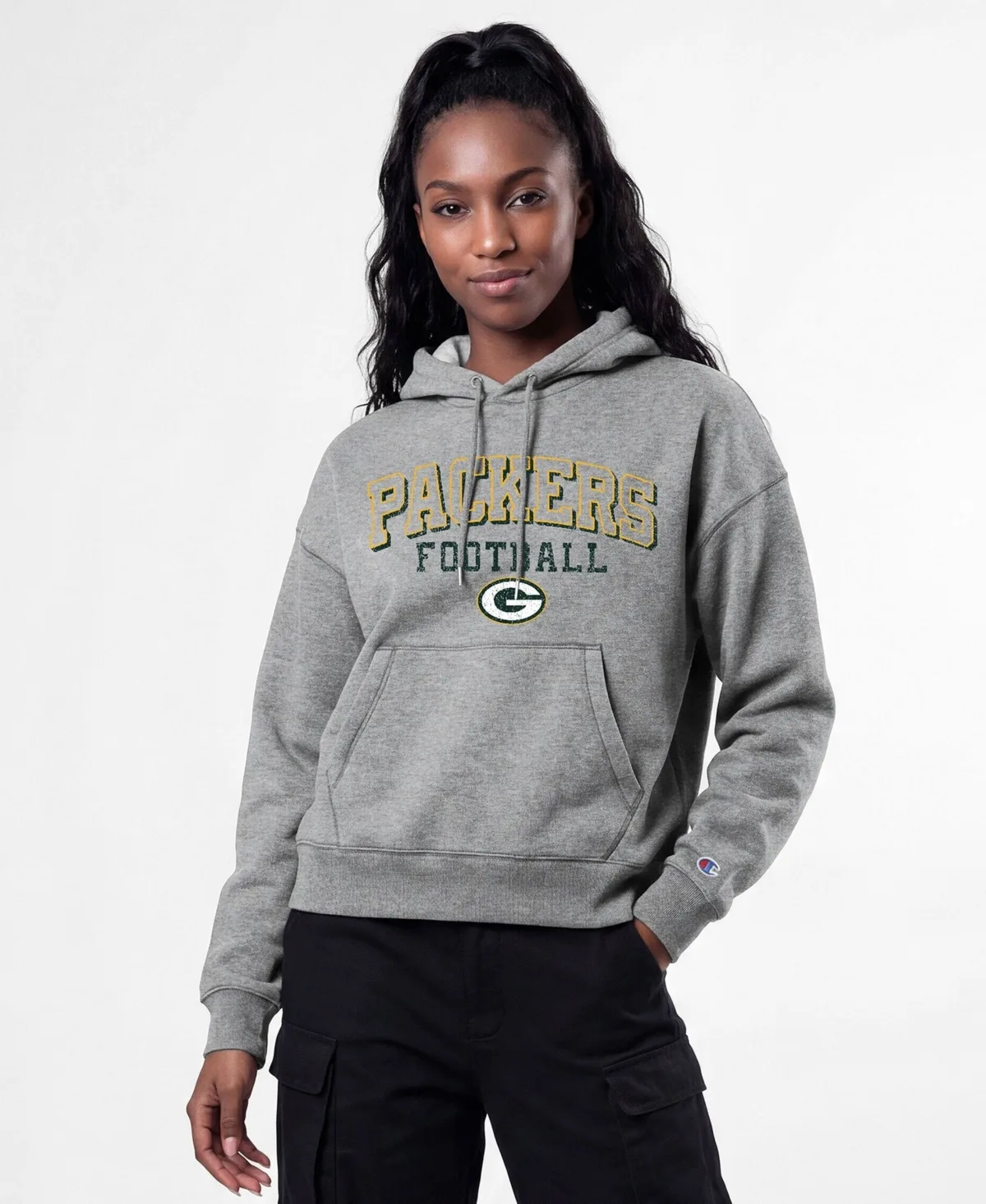 Green Bay Packers Graphic Hooded Hoodie by Champion