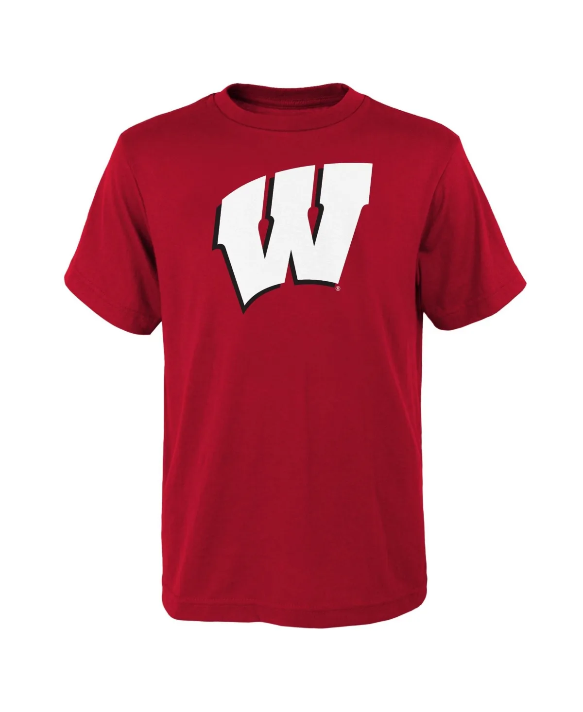 Wisconsin Badgers Primary Logo Classic-Fit T-Shirt by Outerstuff