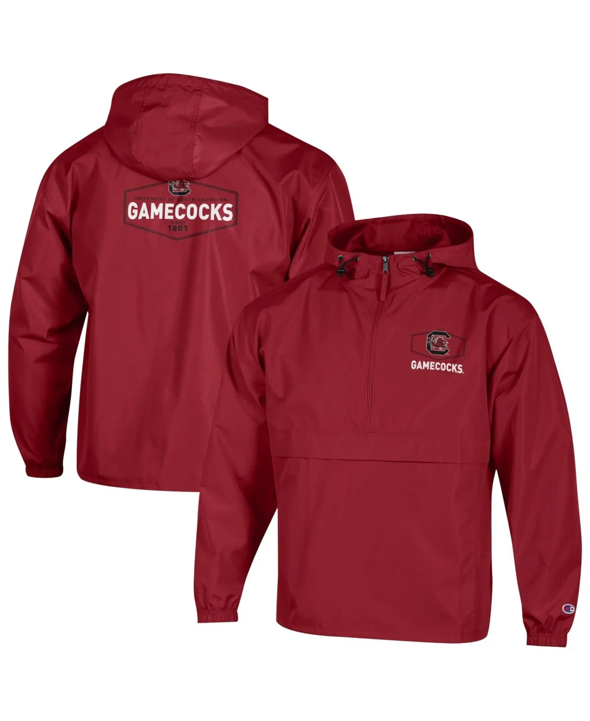 South Carolina Gamecocks Delay Packable Water-Resistant Windbreaker Jacket by Champion