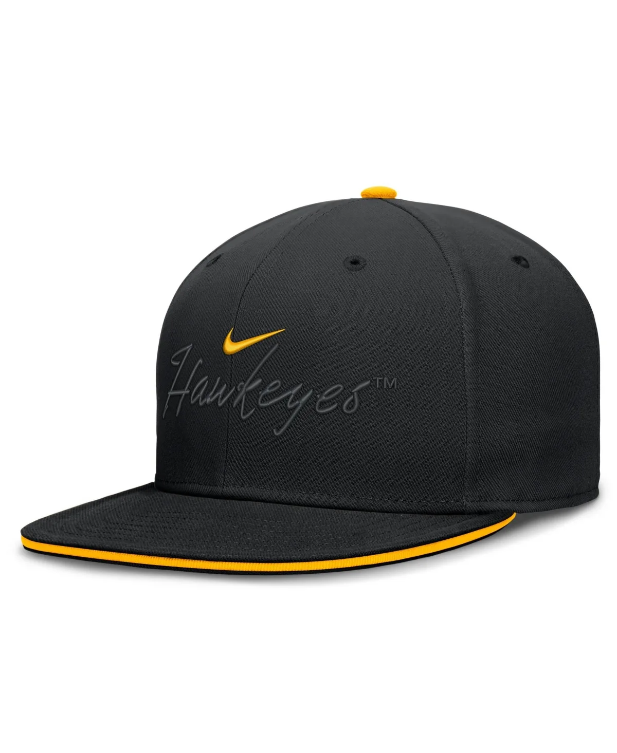Iowa Hawkeyes Dri-Fit Primetime Script Fitted Hat by Nike