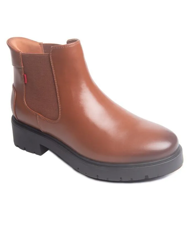 Marc Joseph New York Amber Street Hands-Free Technology Round-Toe Chelsea Boots - Cognac Napa Leather by Joseph