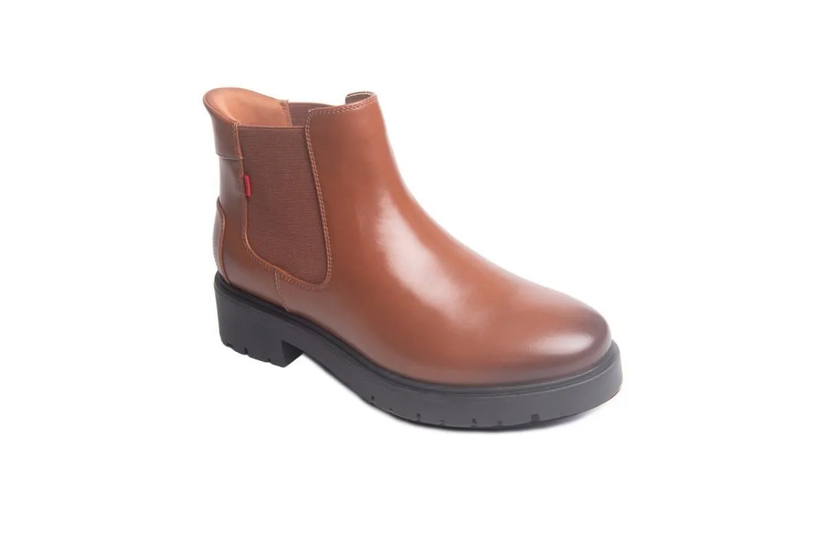 Marc Joseph New York Amber Street Hands-Free Technology Round-Toe Chelsea Boots - Cognac Napa Leather by Joseph