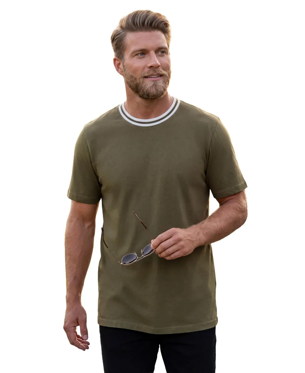 Double-Tipped Crewneck T-Shirt by Kingsize