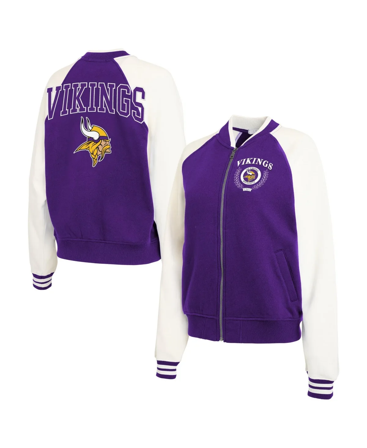 Minnesota Vikings Varsity Fleece Jacket by Wear by Erin Andrews