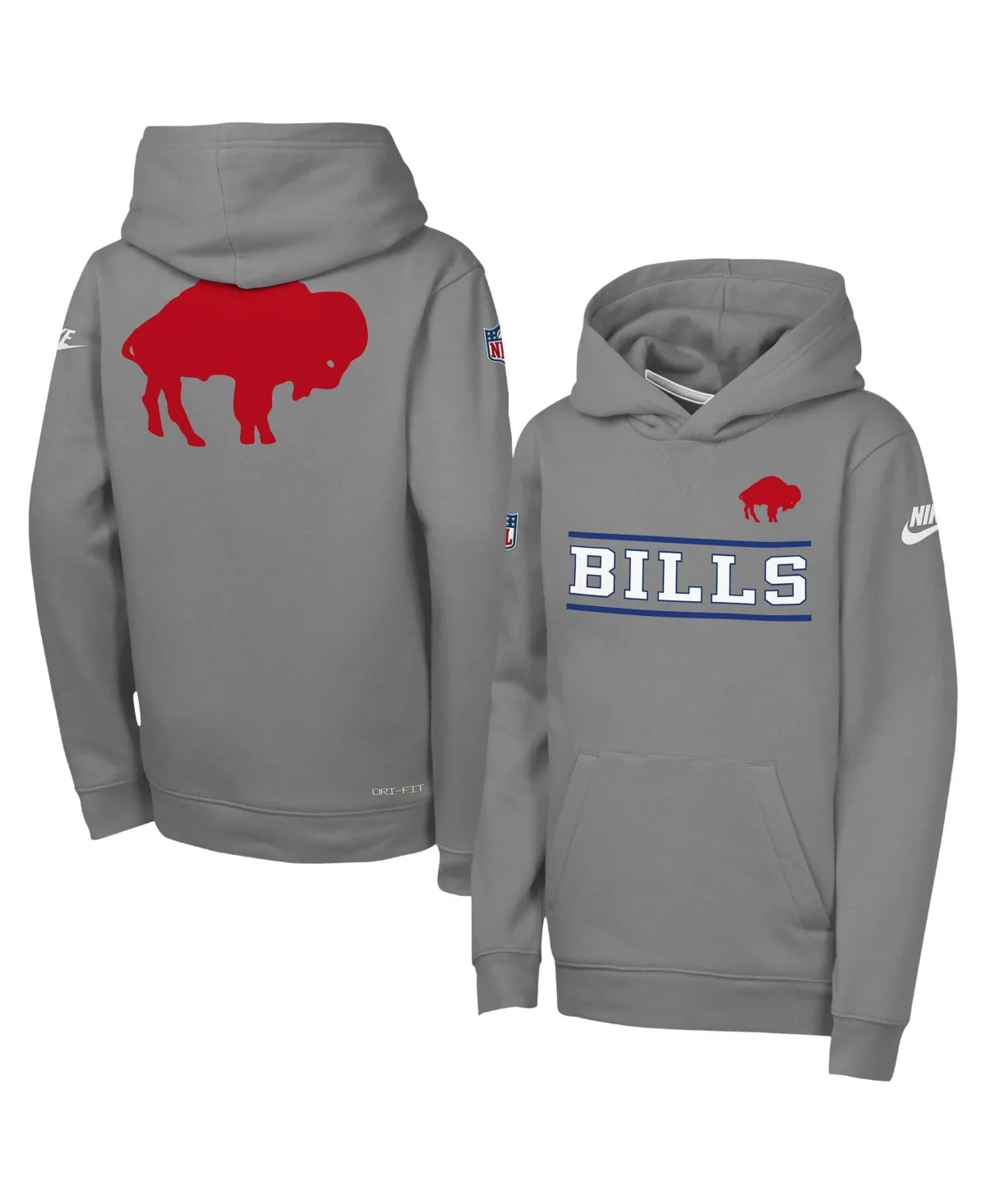 Buffalo Bills Sideline Dri-Fit Long-Sleeve Fleece Pullover Hoodie by Nike