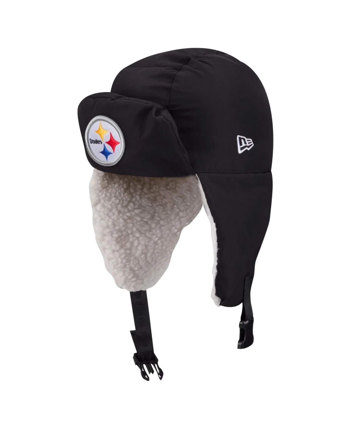 New Era x Alpha Industries Pittsburgh Steelers Puffer Quilted Trapper Hat by New Era