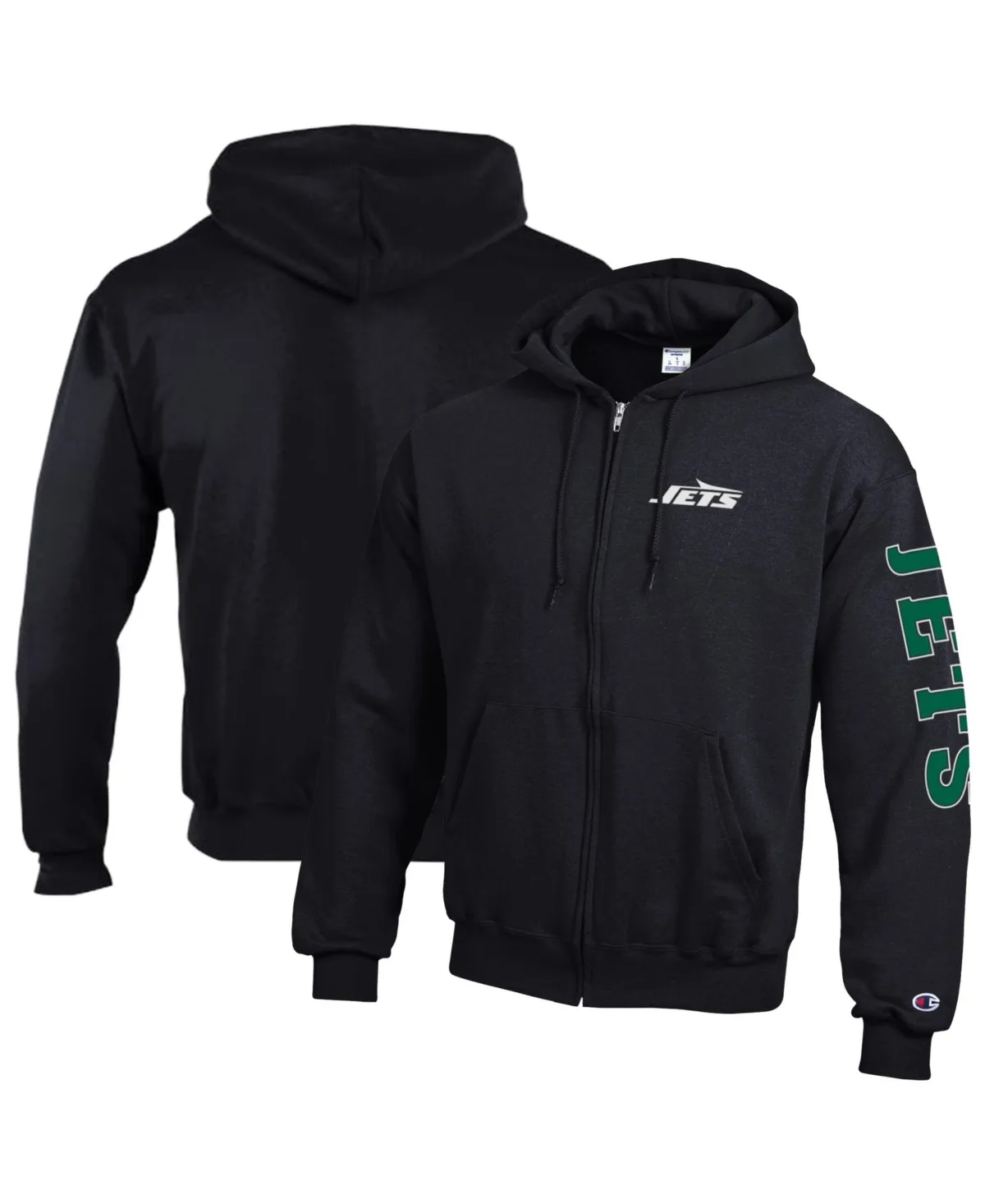 New York Jets Full-Zip Graphic Hoodie by Champion