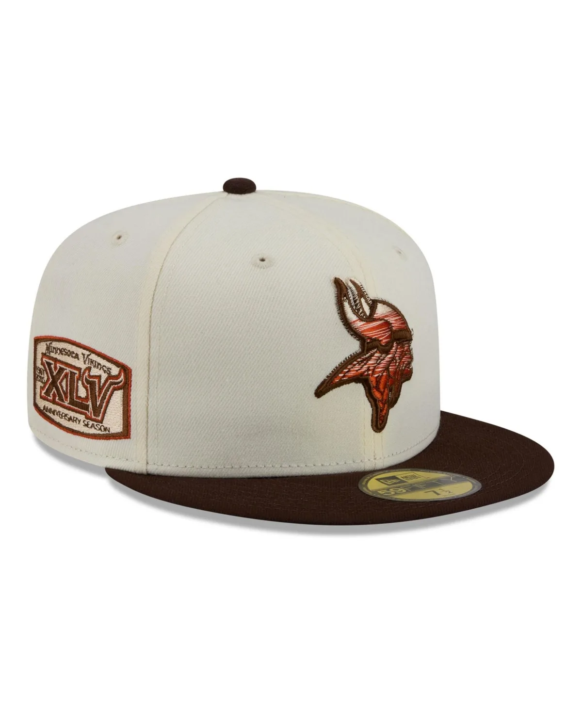 Minnesota Vikings Pumpkin Spice 59FIFTY Flat Bill Fitted Cap by New Era