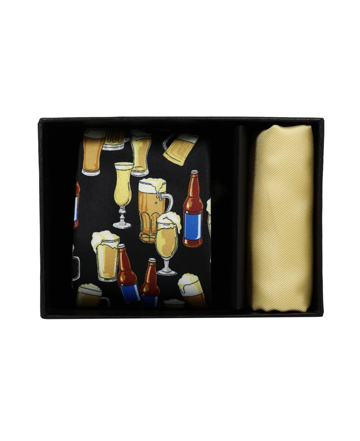 Beer Tie and Pocket Square, 2-Piece Set by Nicole Miller