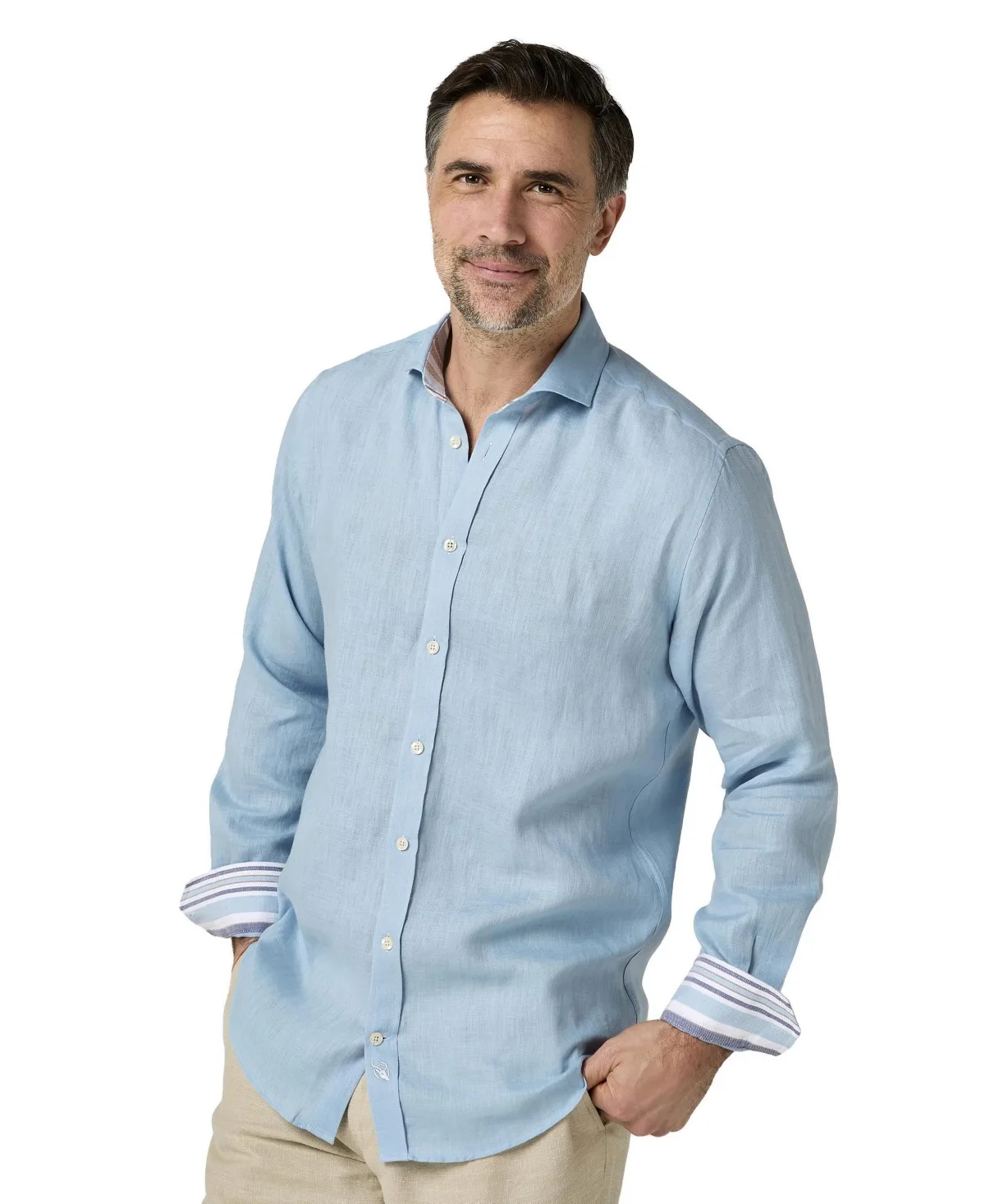 Classic Linen Long Sleeve Shirt by Koy Clothing
