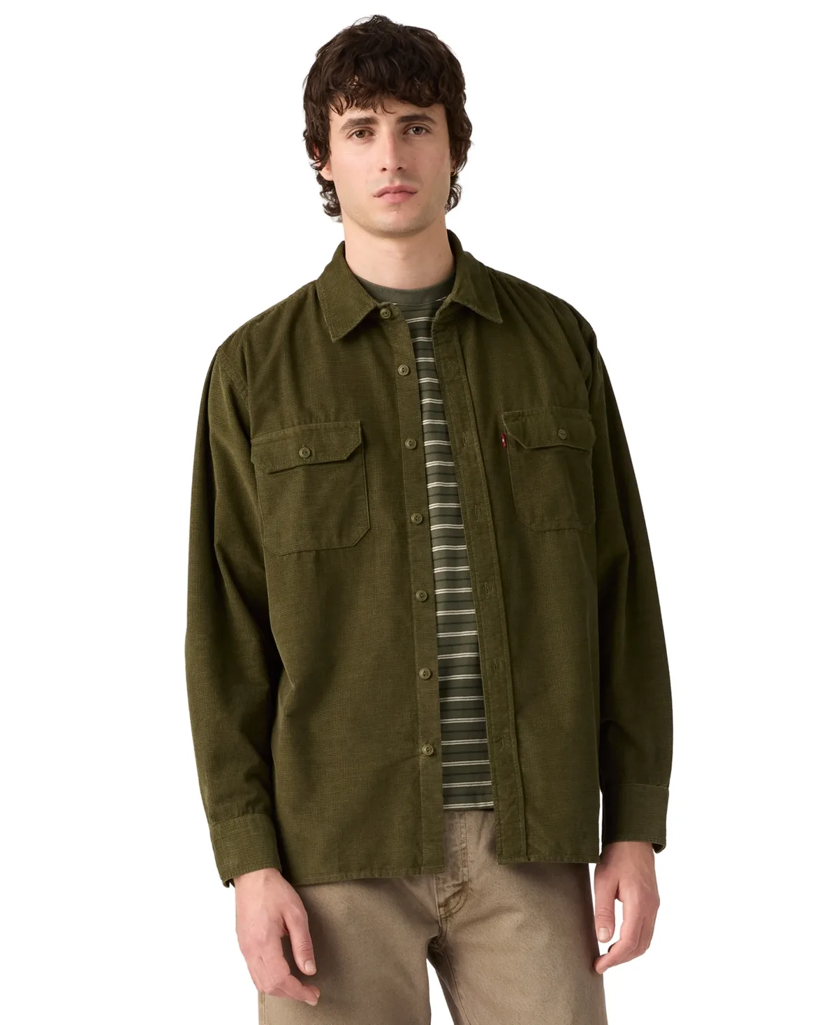 Jackson Worker Corduroy Long-Sleeve Regular-Fit Overshirt by Levi's