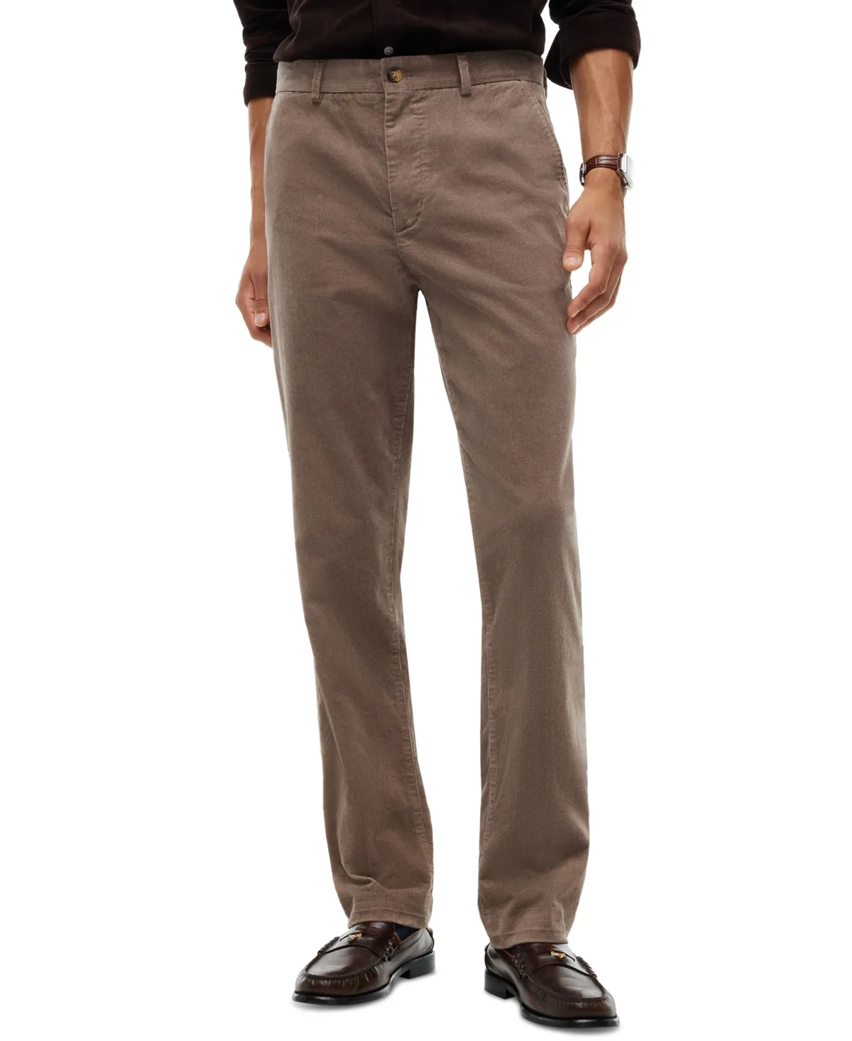 Denton Straight-Fit Stretch Corduroy Casual Pants by Tommy Hilfiger