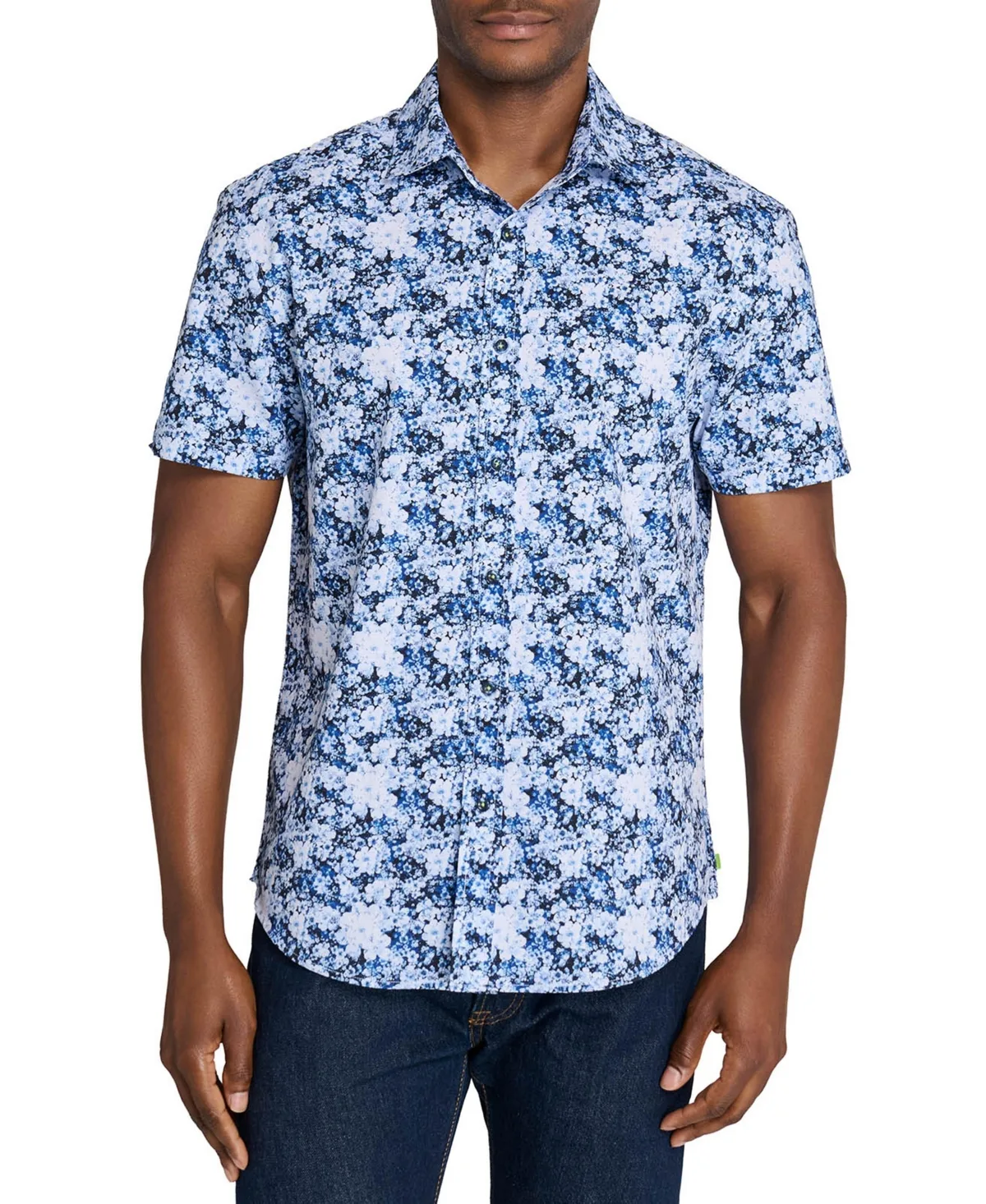 Regular Fit Floral Cluster Performance Short Sleeve Shirt by Society of Threads