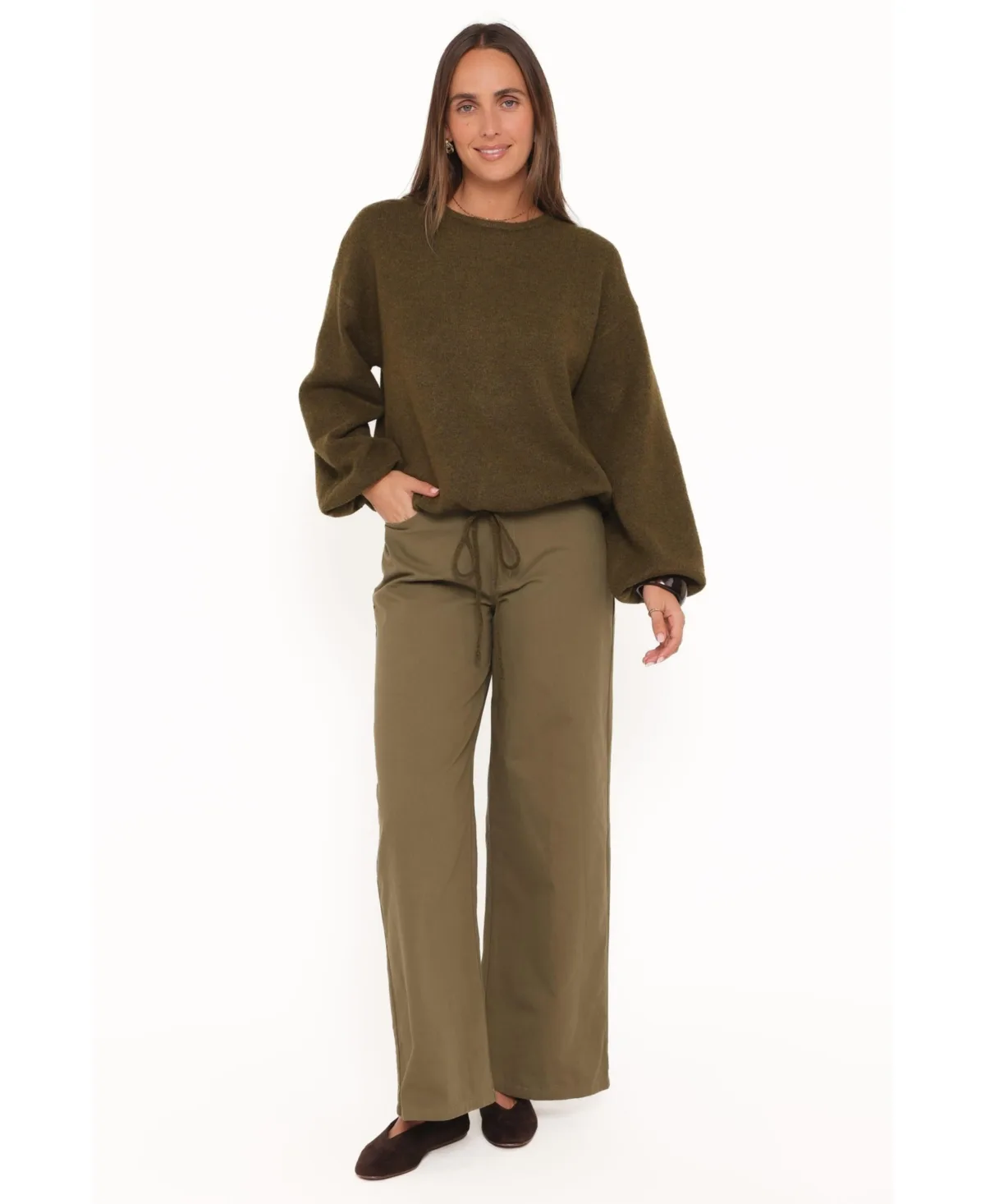 Petal and Pup Galadriel Oversized Crew Neck Drawcord Sweater by Petal and Pup