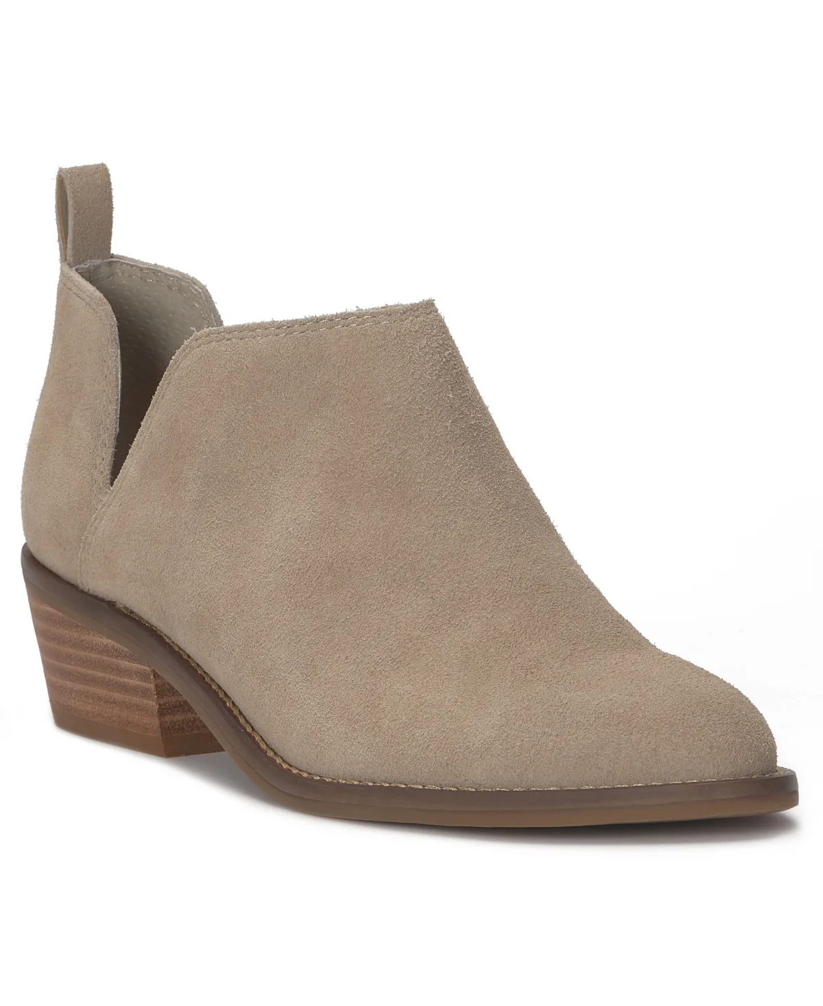 Lucky Brand Fayth Ankle Booties - Stone Suede by Lucky Brand