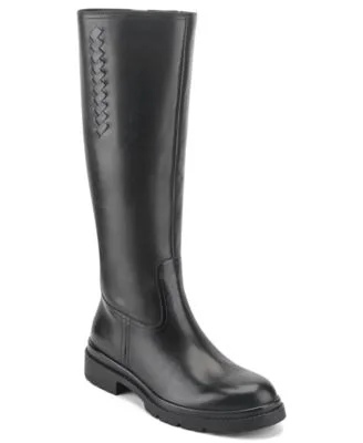 Easy Spirit Petulla Tall Leather Riding Boots Regular Wide Calf by Easy Spirit