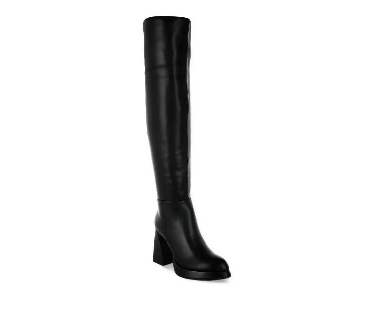 Nenana Faux Leather Knee-High Boots by London Rag