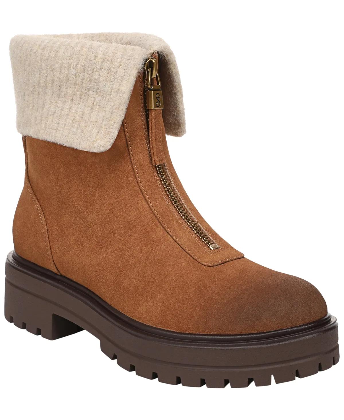 Sam and Libby Kit Zip Short Round Toe Booties by S.A.M.