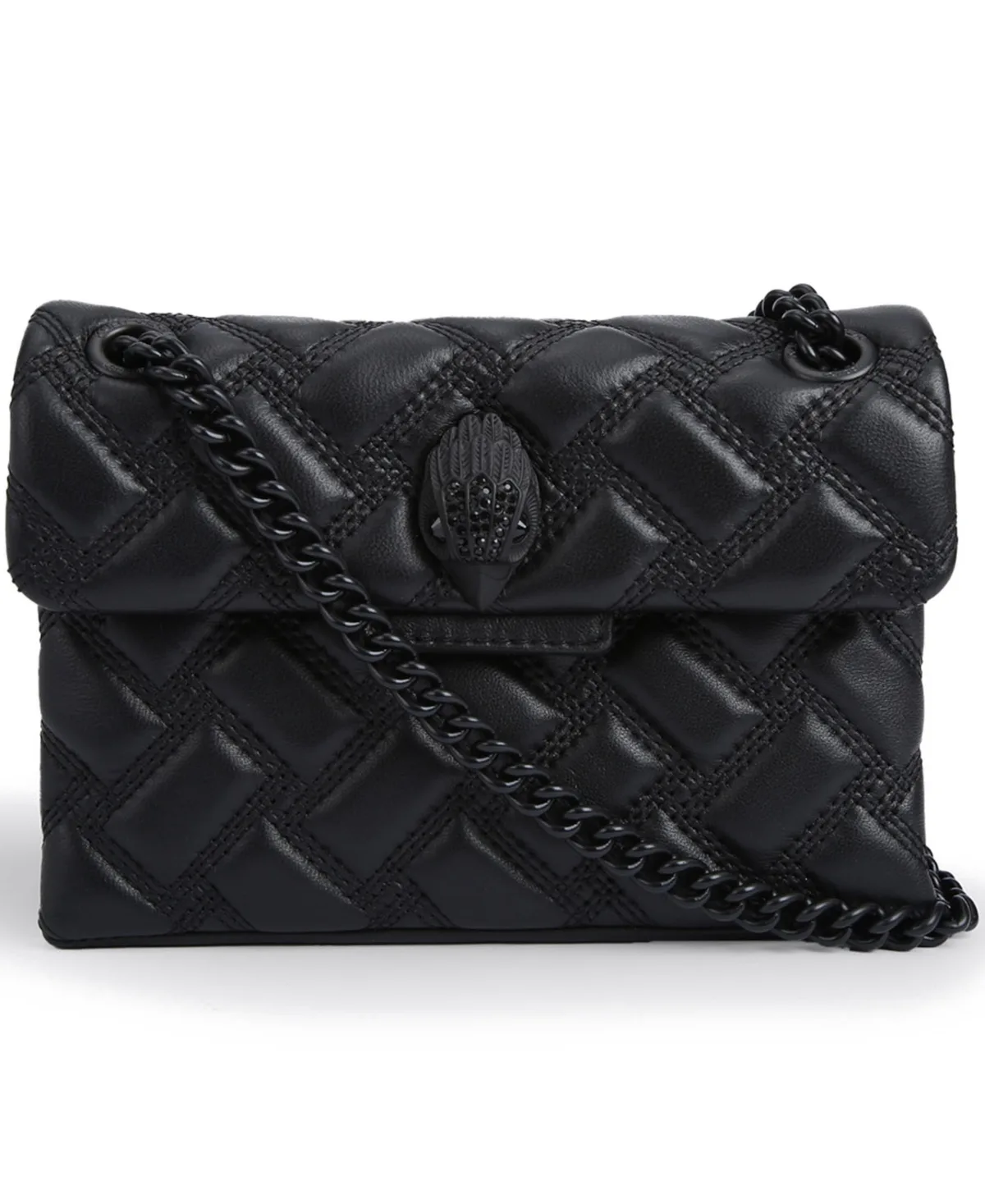 Mini Kensington Drench Quilted Leather Crossbody Handbag