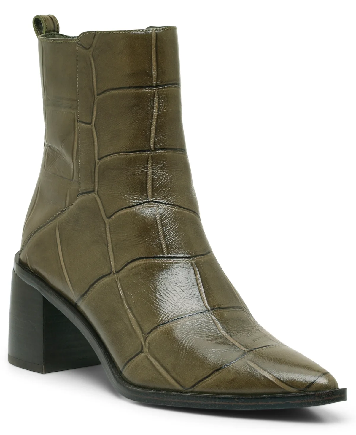Lorelai Pointed Toe Block Heel Booties by Vince Camuto