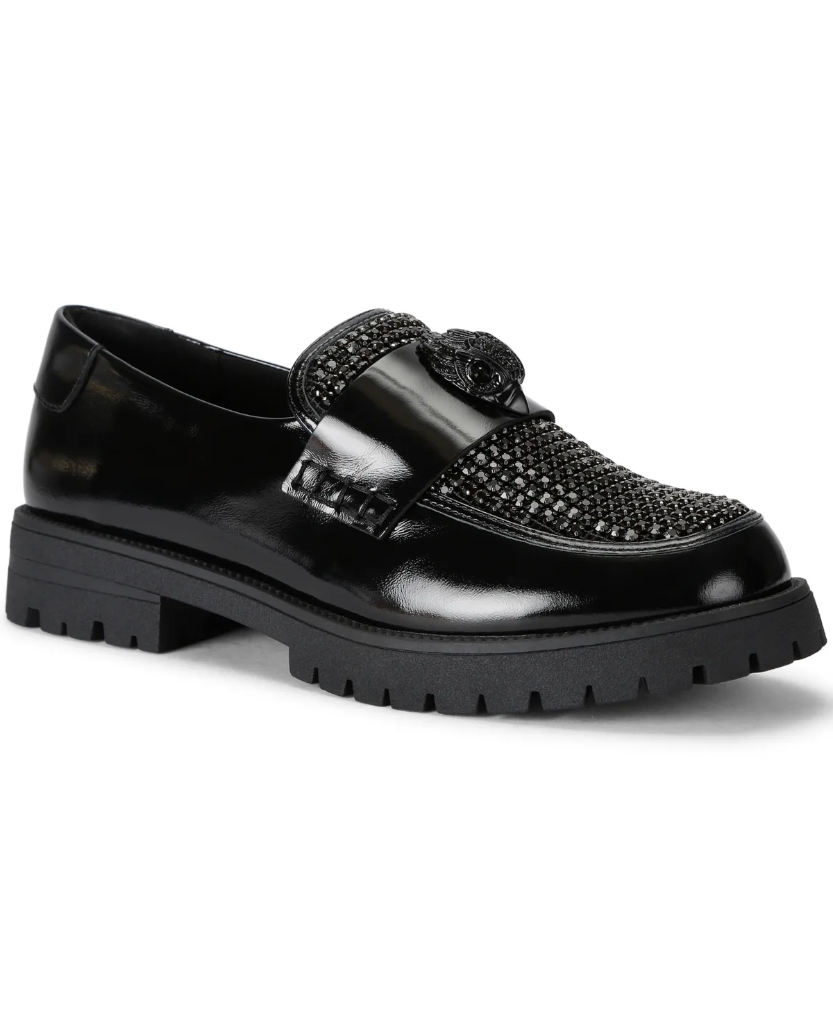 Eagle Crystal Slip-On Loafers by Kurt Geiger