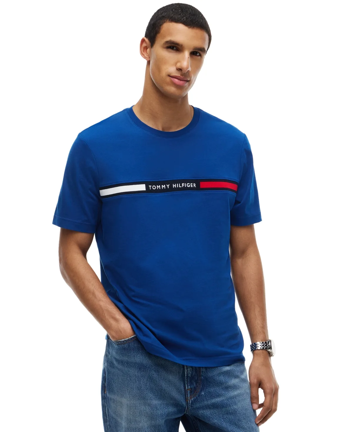 Chest Insert Logo Short Sleeve T-Shirt by Tommy Hilfiger