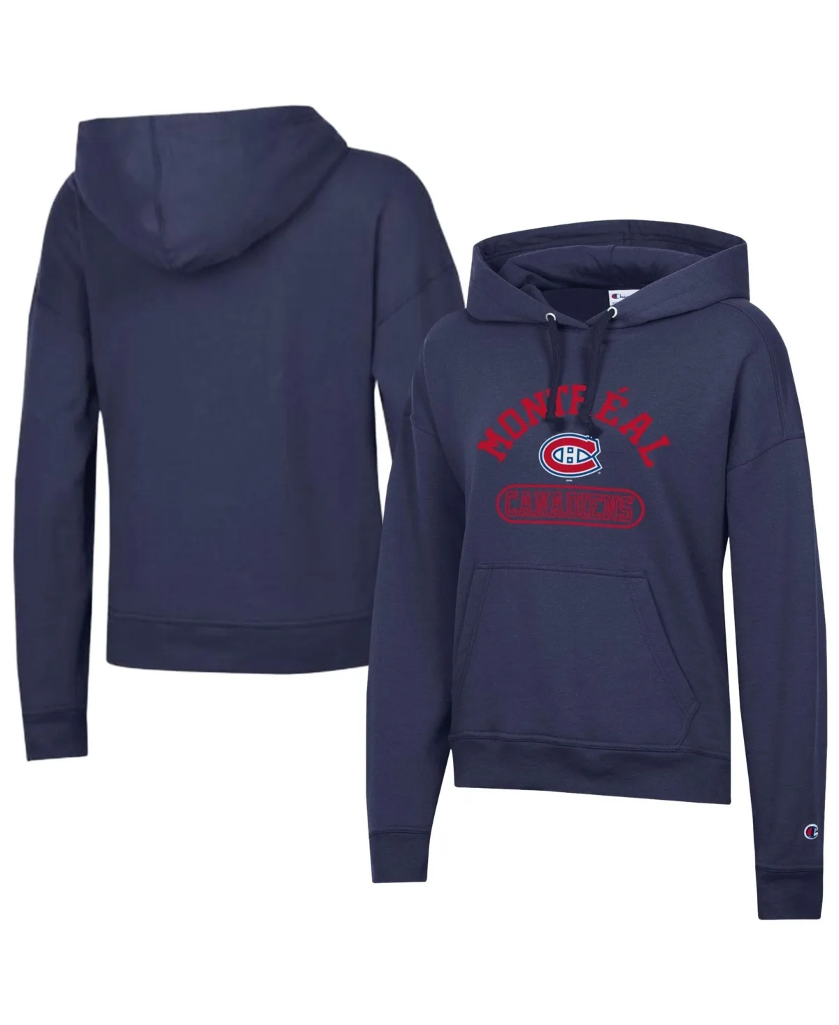 Montreal Canadiens Powerblend Long-Sleeve Fleece-Lined Hoodie by Champion