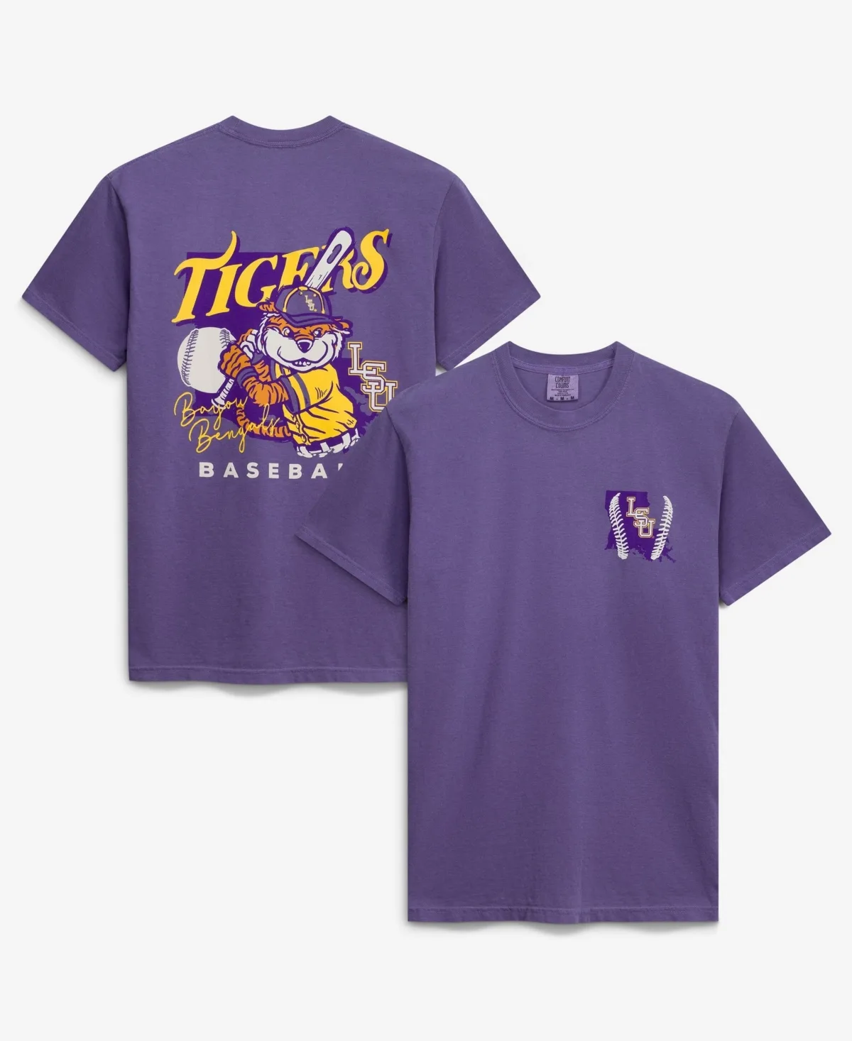 Lsu Tigers Drawn Mascot Graphic Relaxed-Fit T-Shirt by Image One