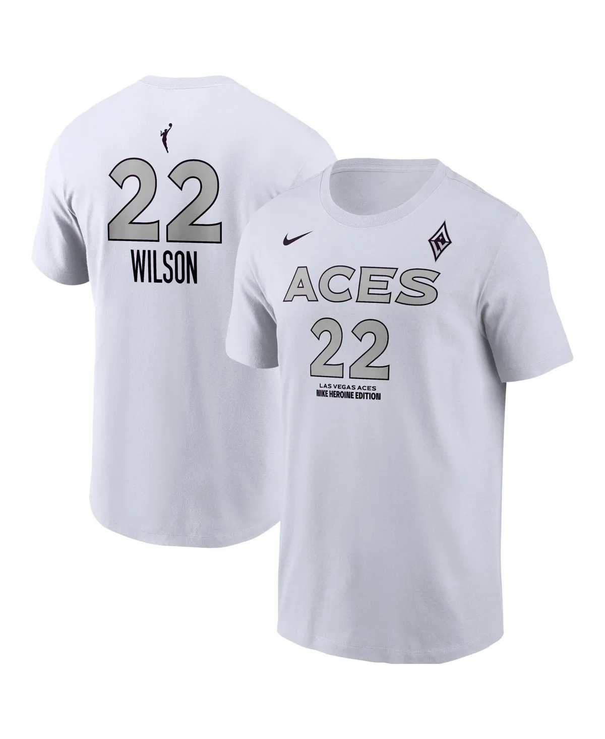 Las Vegas Aces Aja Wils Screen-Print Graphic T-Shirt by Nike