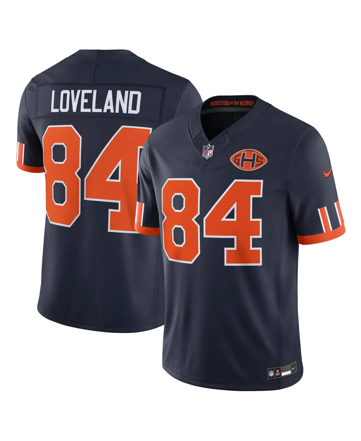 Colston Loveland Chicago Bears 2026 Rivalries Collection Vapor F.u.s.e Stitched Limited Jersey by Nike
