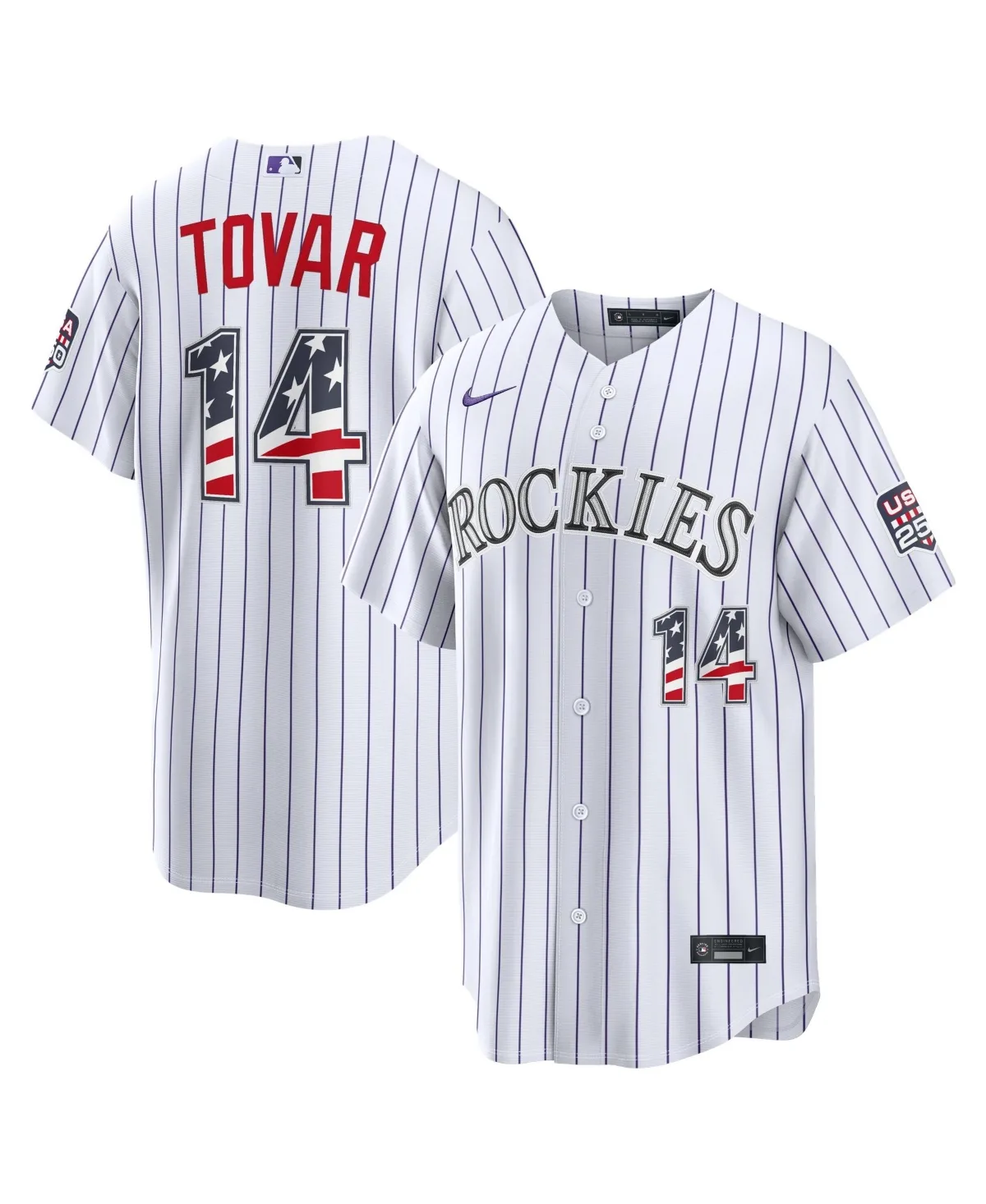 Fourth of July Colorado Rockies Ezequiel Tovar Usa 250 Stadium Jersey by Nike