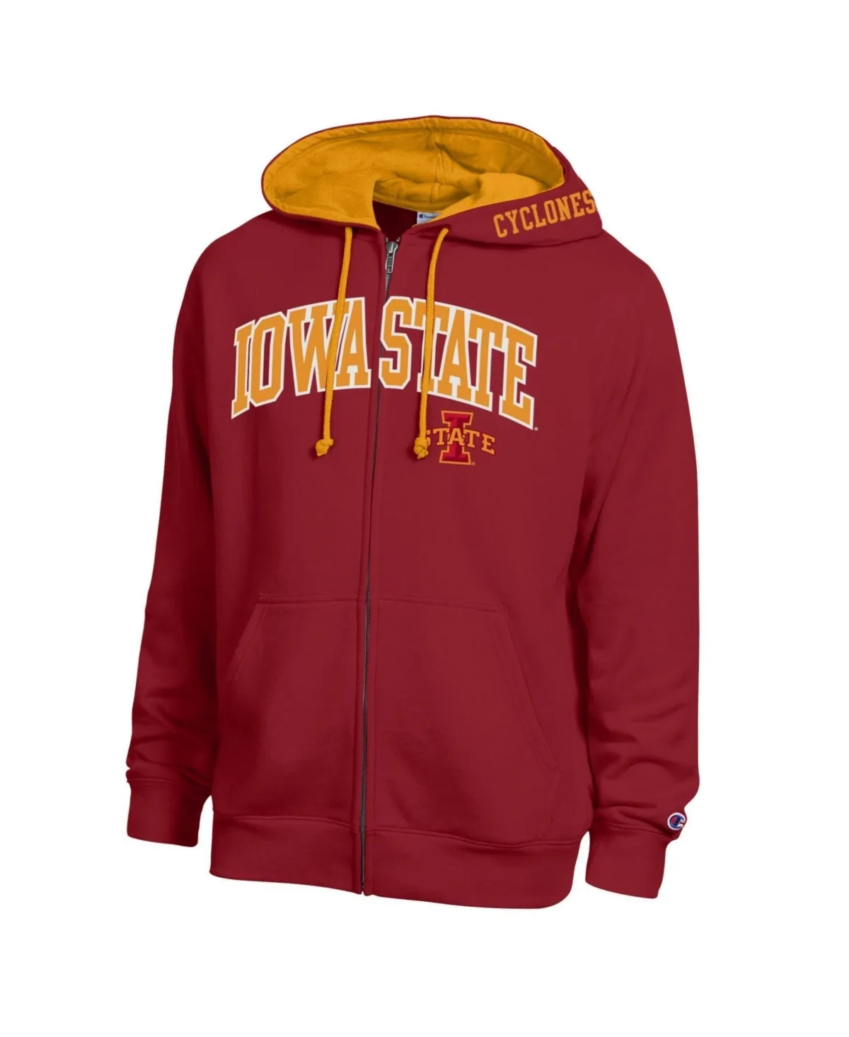 Iowa State Cyclones Arch Logo Full-Zip Fleece Hoodie by Champion