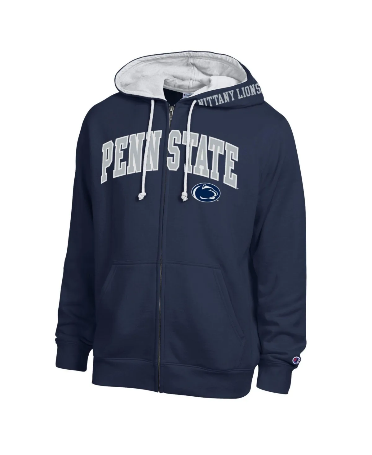 Penn State Nittany Lions Arch Logo Full-Zip Fleece Hoodie by Champion