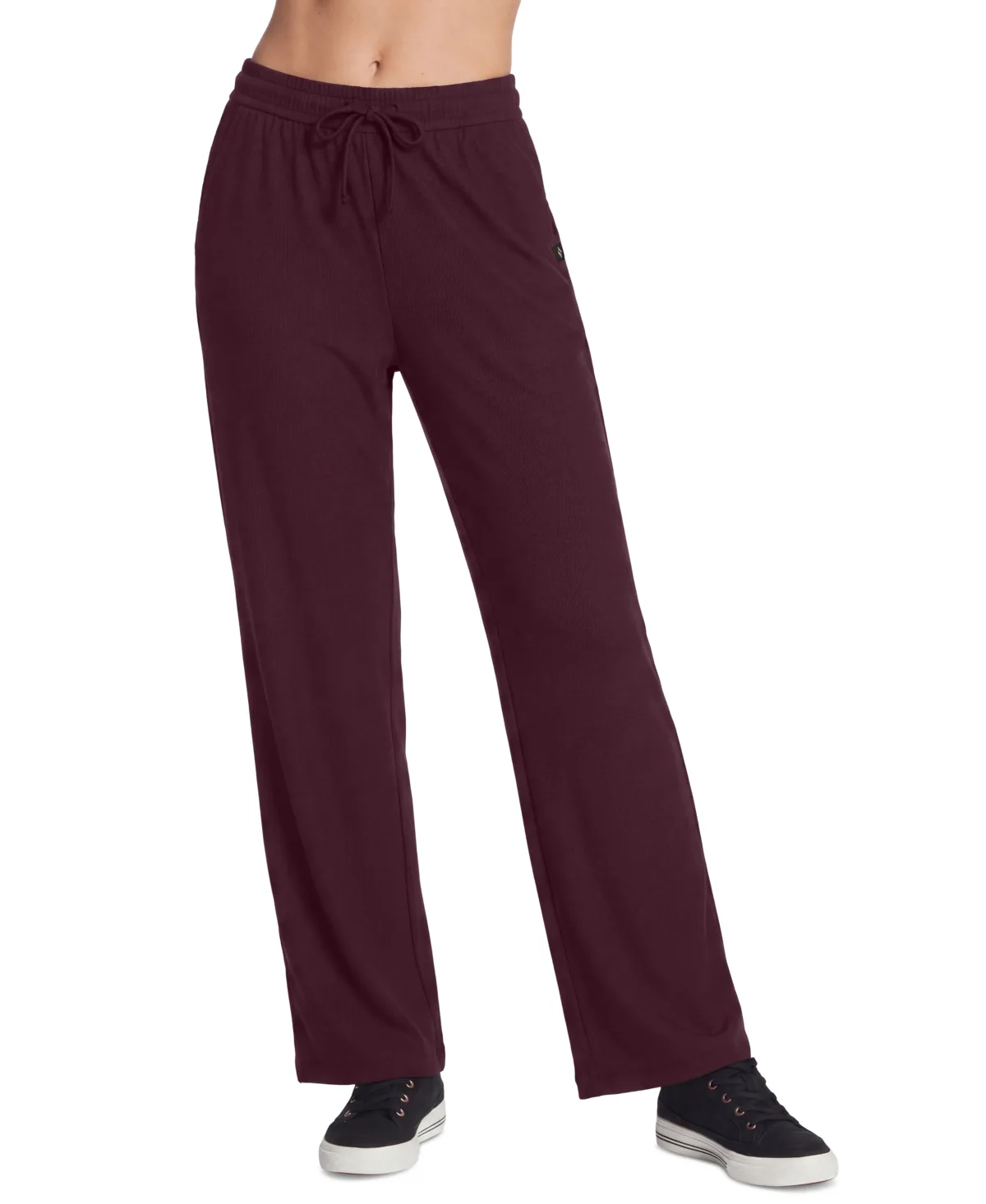 Harmony Luxe Rib Pant Wide-Leg Pull-On Pants