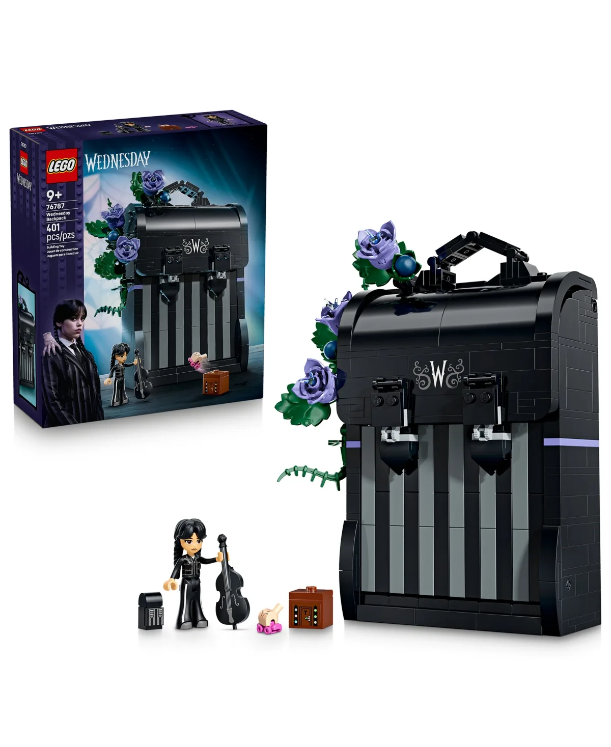 Wednesday Addams Backpack 76787 401-Piece Building Set by LEGO