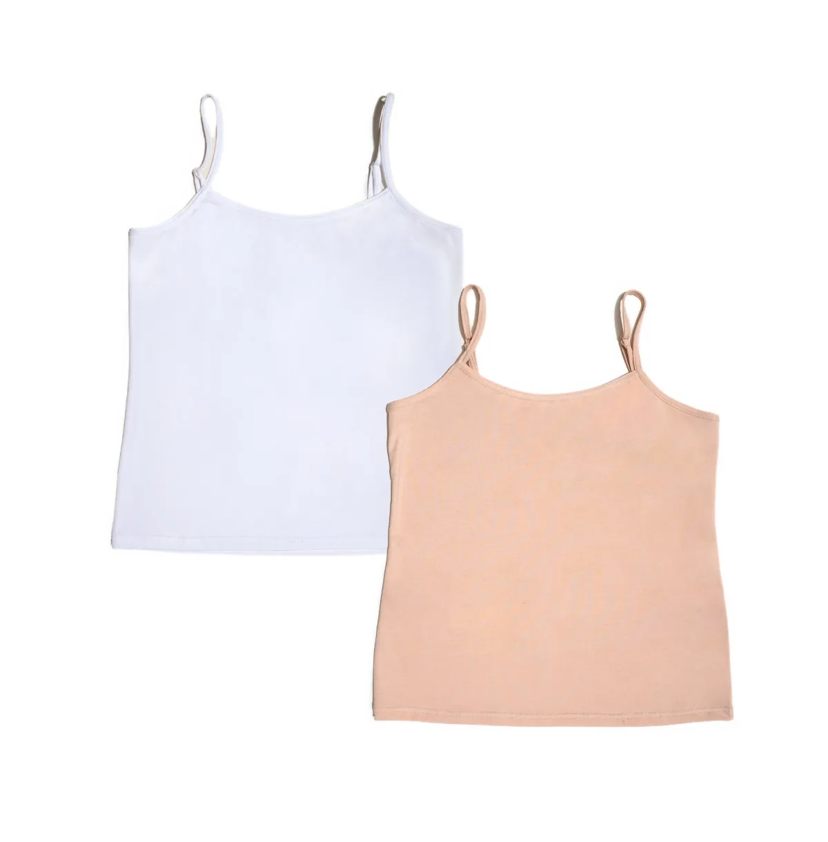 Luna Cotton Scoop Neck Camisole, 2-Pack by Meadow