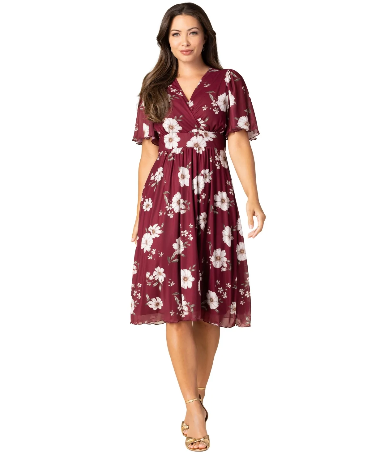 Margot Mesh Fit & Flare Cocktail Dress by Kiyonna