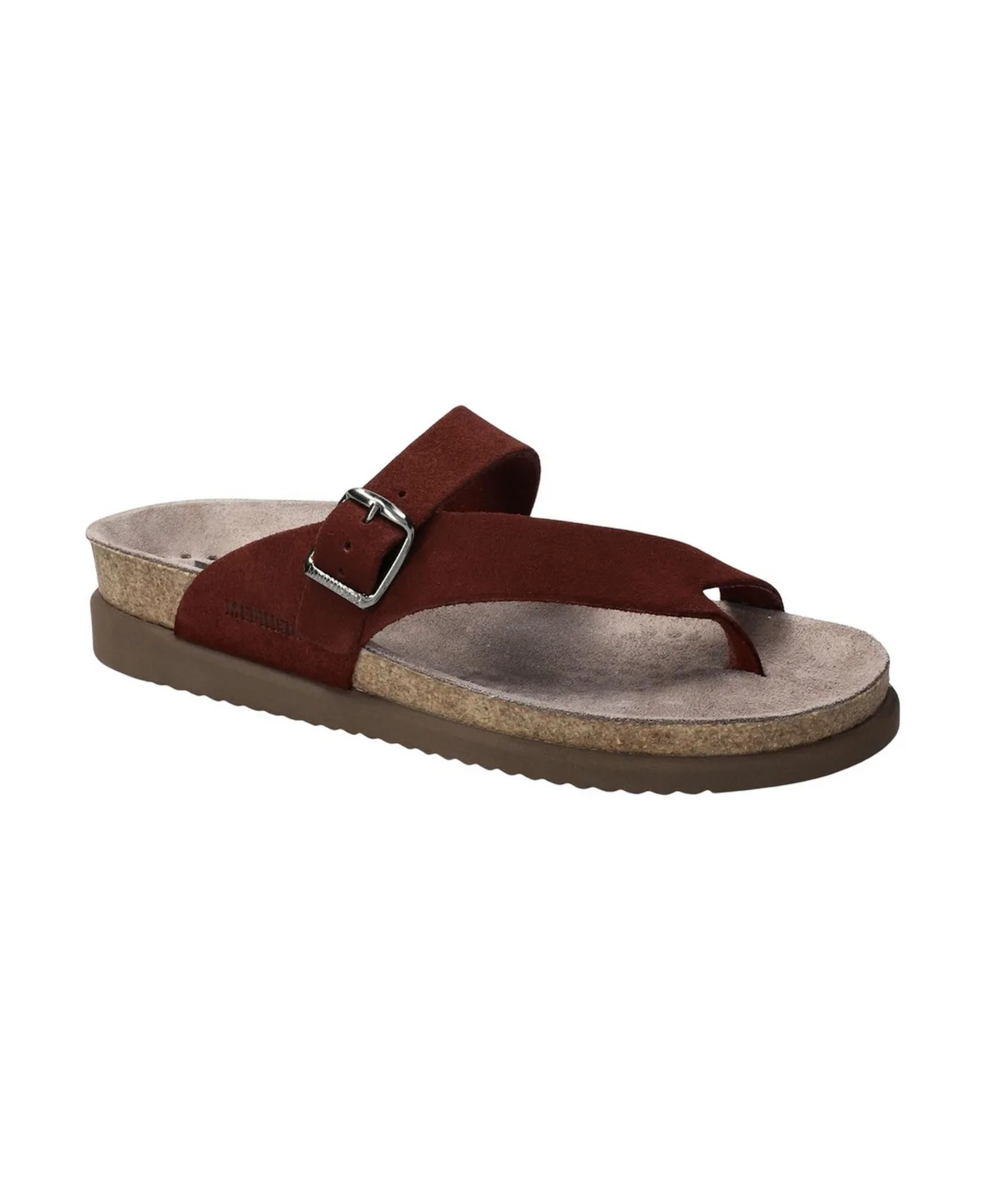 Helen Arch Support Low-Heel Suede Sandals by Mephisto