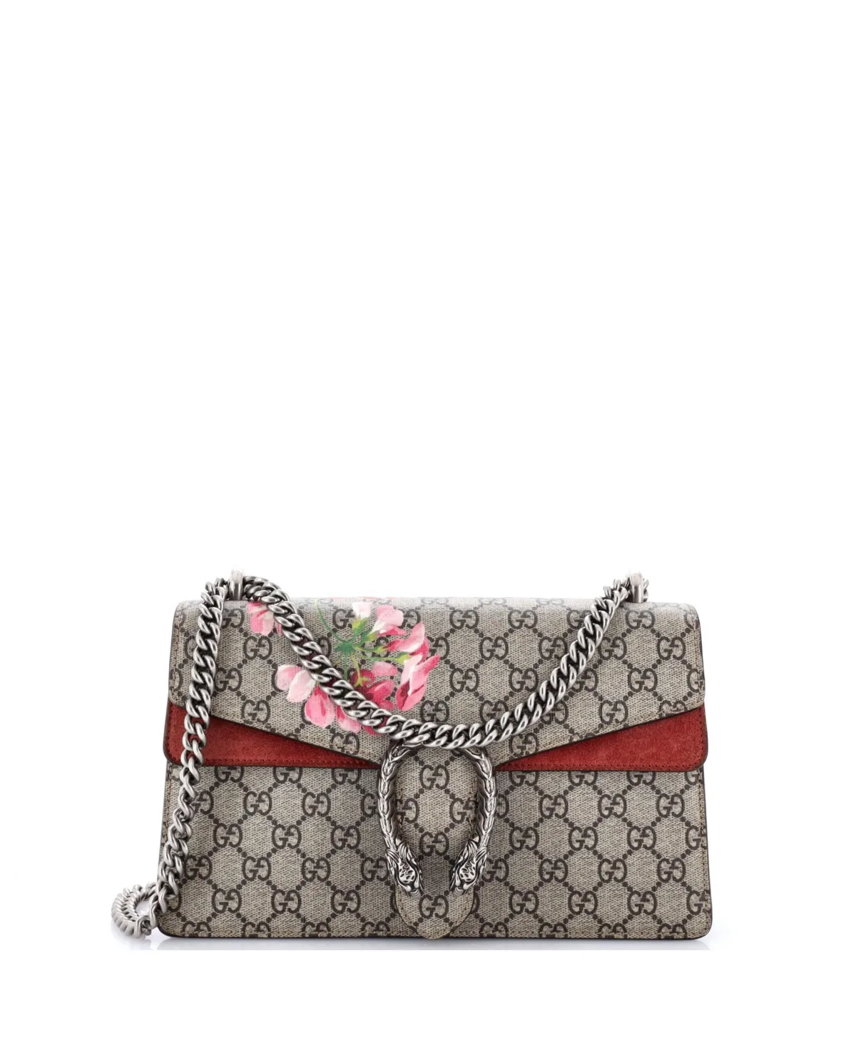 Pre-Owned Small Dionysus Bag Blooms Print Gg Coated Canvas by Gucci