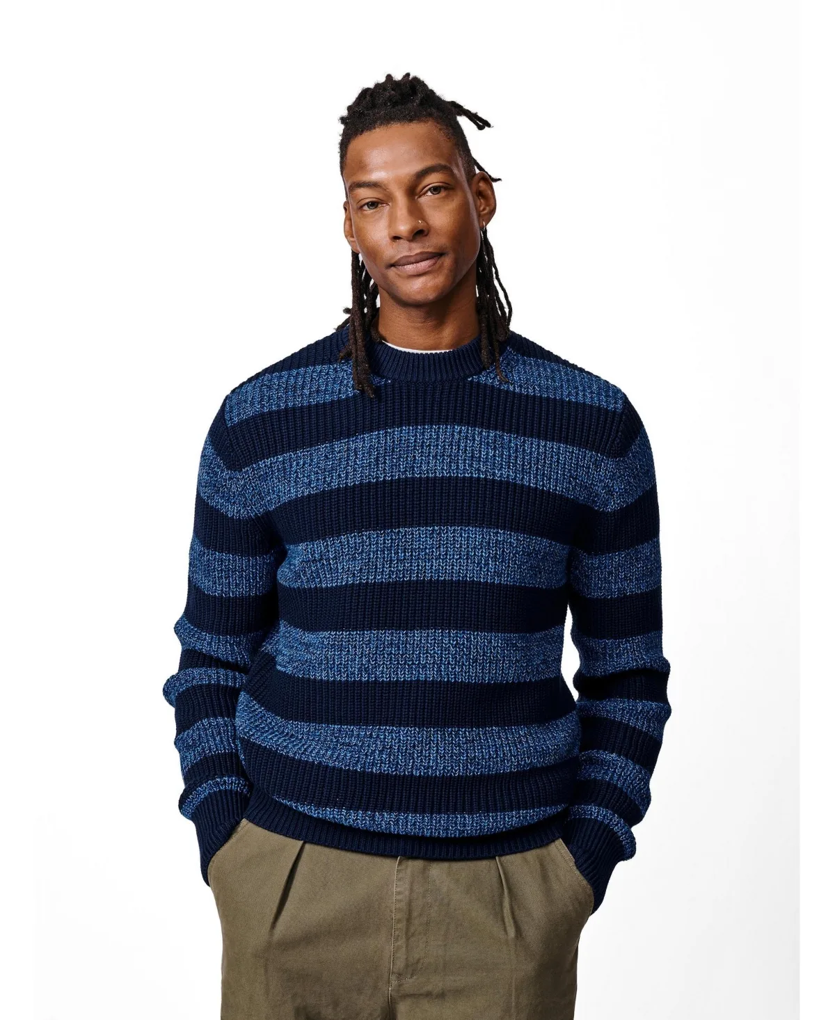 Martin Stripe Regular-Fit Sweater by Aubin