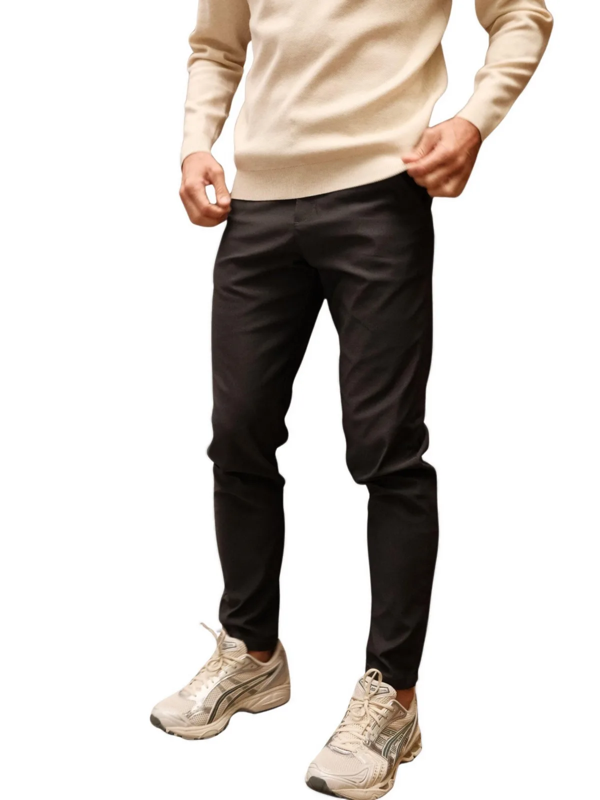 Slim Fit Smart Pants by Walker & Hunt