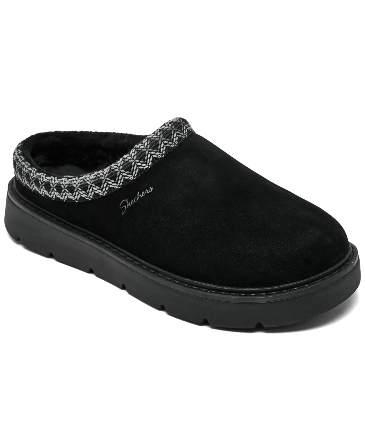 Cozy Cascade Memory Foam Lining Open-Back Clog Slippers by Skechers